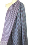famous designer reversible cotton plaid - pink/sky 1 yard