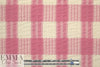 famous designer crinkle cotton plaid woven - pink/natural