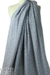 CA designer crinkle chambray floral shirting