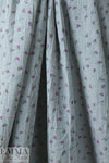 CA designer crinkle chambray floral shirting