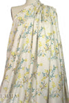 Derek L@m vintage floral cotton stretch woven - butter