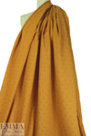 French cotton jacquard - pumpkin cream