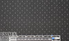 Italian cotton shirting - black white dashes 1.625 yd