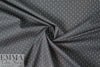 Italian cotton shirting - black white dashes 1.66 yd