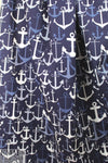 Italian nautical print cotton shirting 1.75 yd