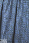 Italian faded denim graphic cotton shirting 1 yard