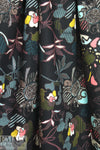 Pat Brav0 sylized floral cotton poplin
