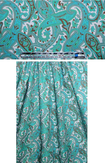 jade/eucalyptus decorative paisley cotton lawn