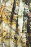Italian amber abstract lightweight cotton shirting 1.5 yd