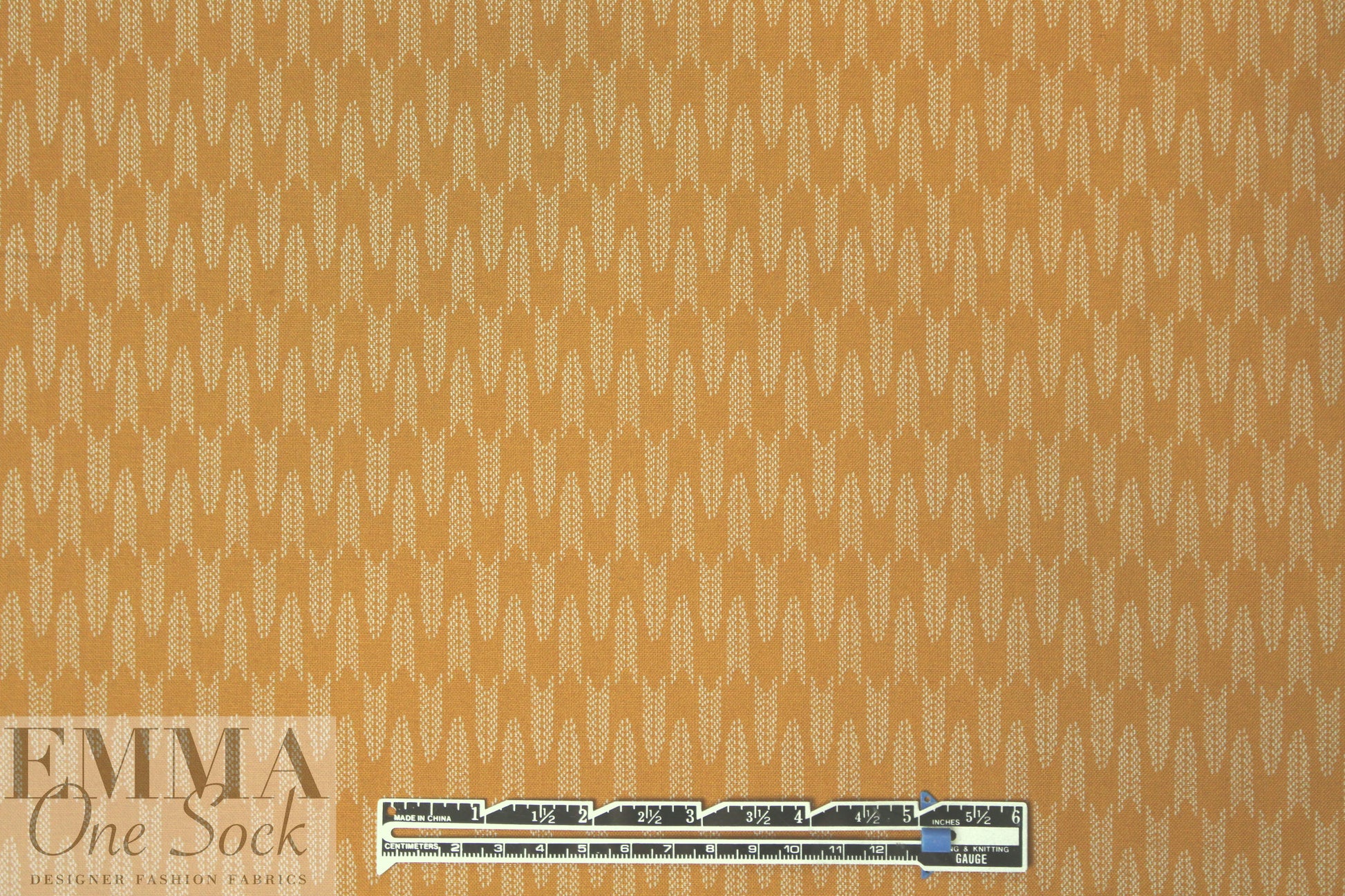 Japanese printed cotton woven - curry graphic