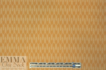 Japanese printed cotton woven - curry graphic 1 yard