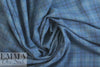 CA designer blues yarn dyed plaid cotton shirting