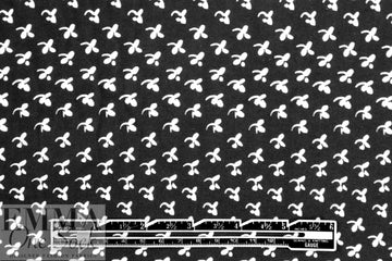 Italian cotton woven - black/white motif
