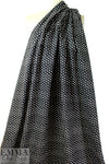 Italian cotton woven - black/white motif