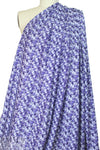 NY designer Liberty-esque blue floral cotton poplin