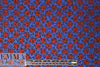Caroline C0nstas cobalt/red graphic cotton shirting