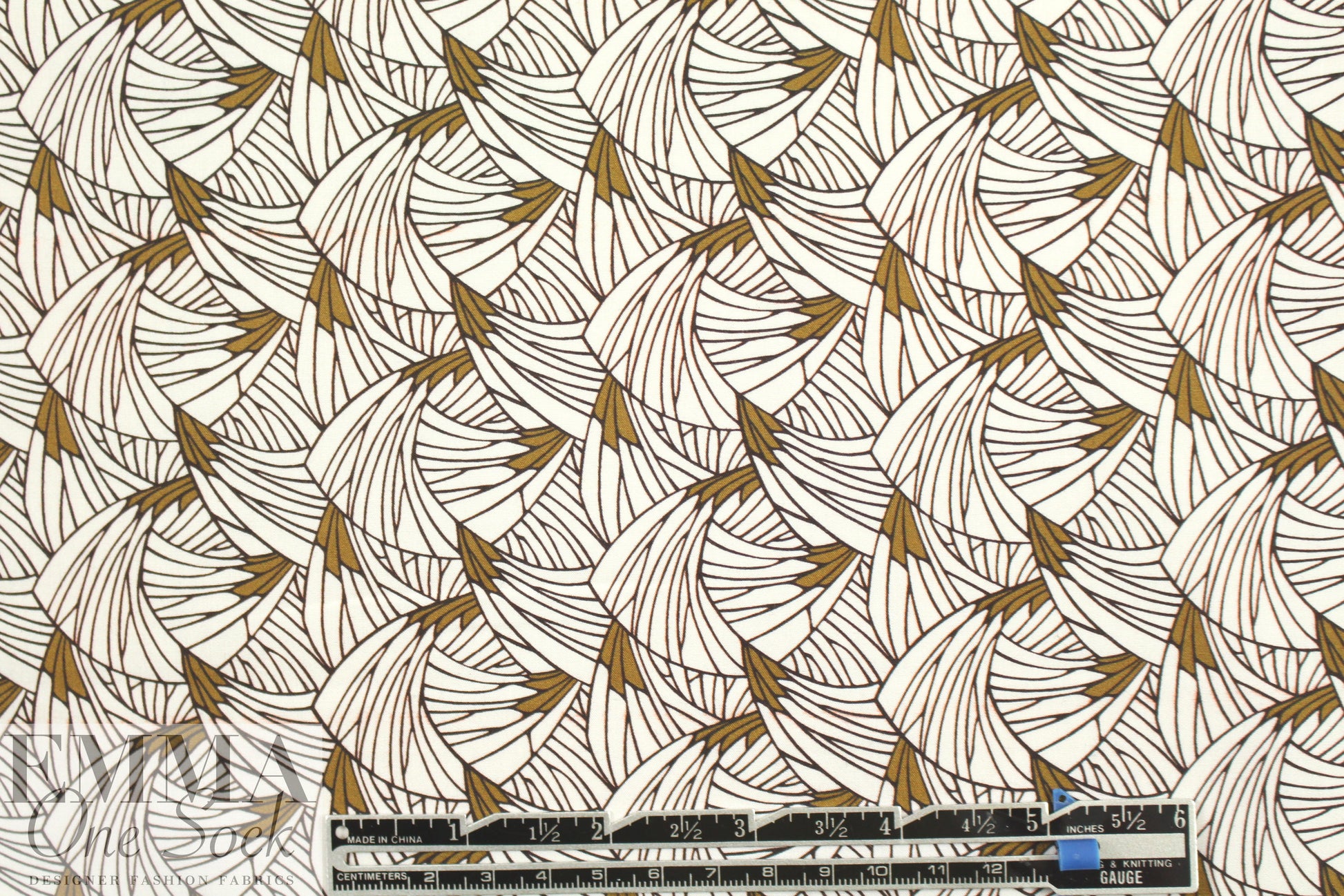 NY designer organic shapes cotton woven