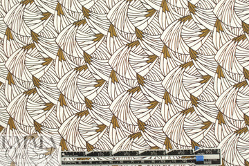 NY designer organic shapes cotton woven