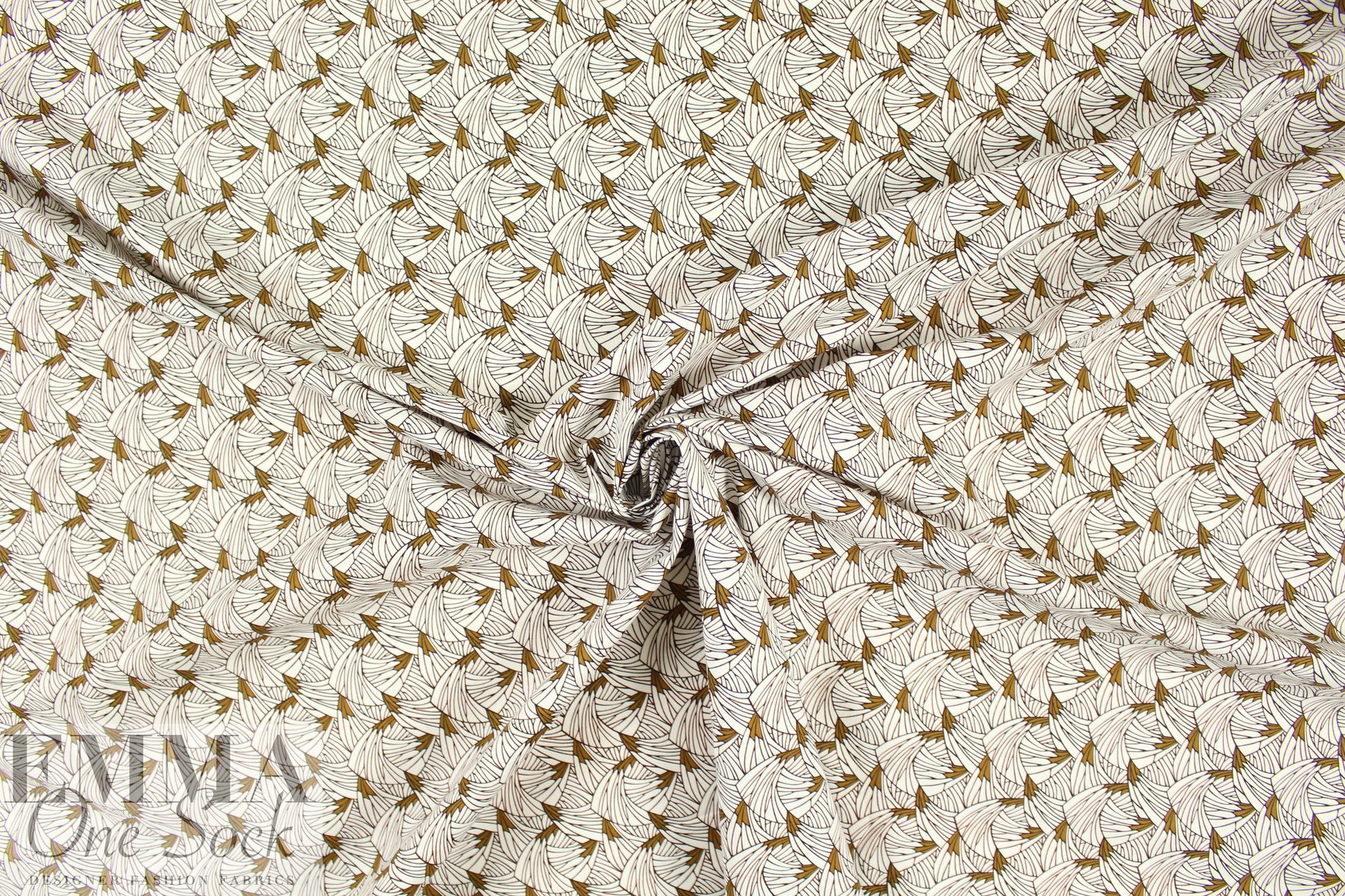 NY designer organic shapes cotton woven