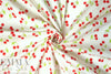 NY designer cherries cotton stretch shirting .875 yds