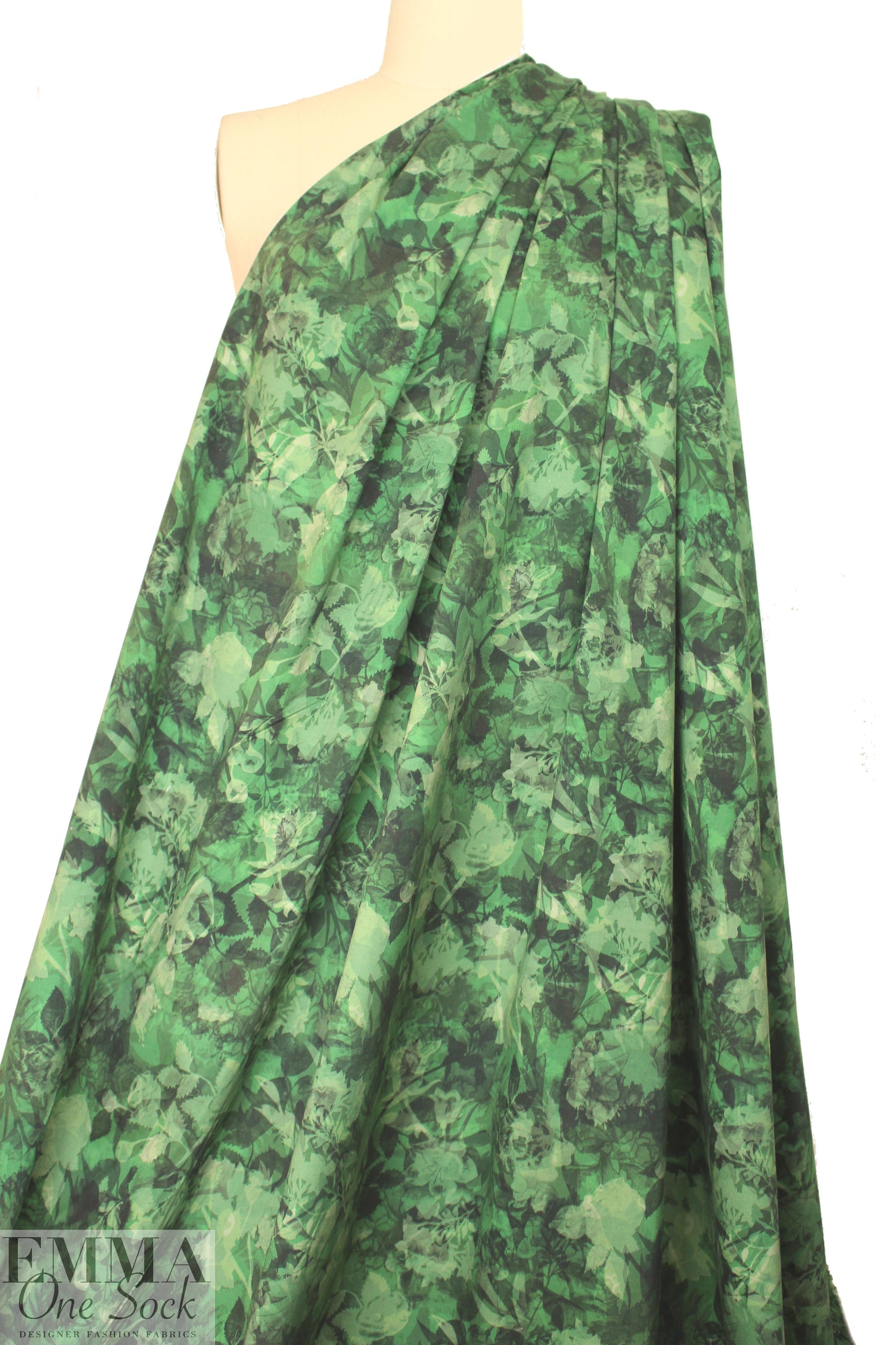 Tah@ri forest layers cotton stretch twill
