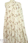 NY designer 'ivory flower' cotton stretch shirting