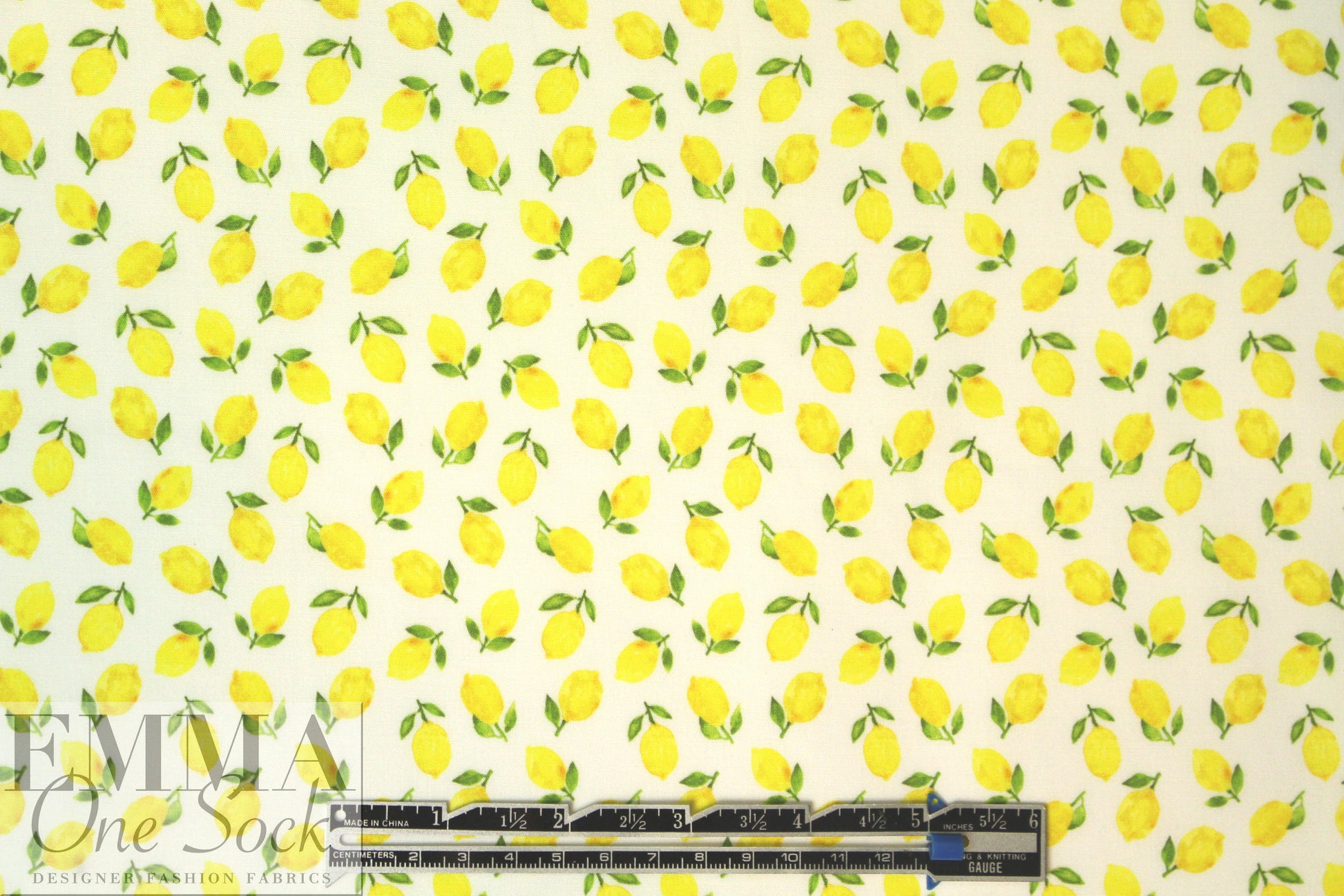 NY designer lemons cotton stretch shirting 1.375 yds