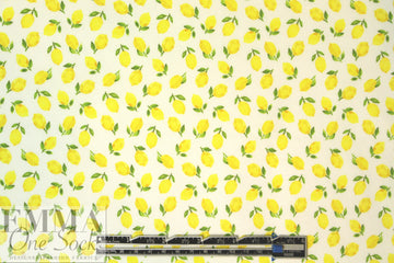 NY designer lemons cotton stretch shirting 1.375 yds