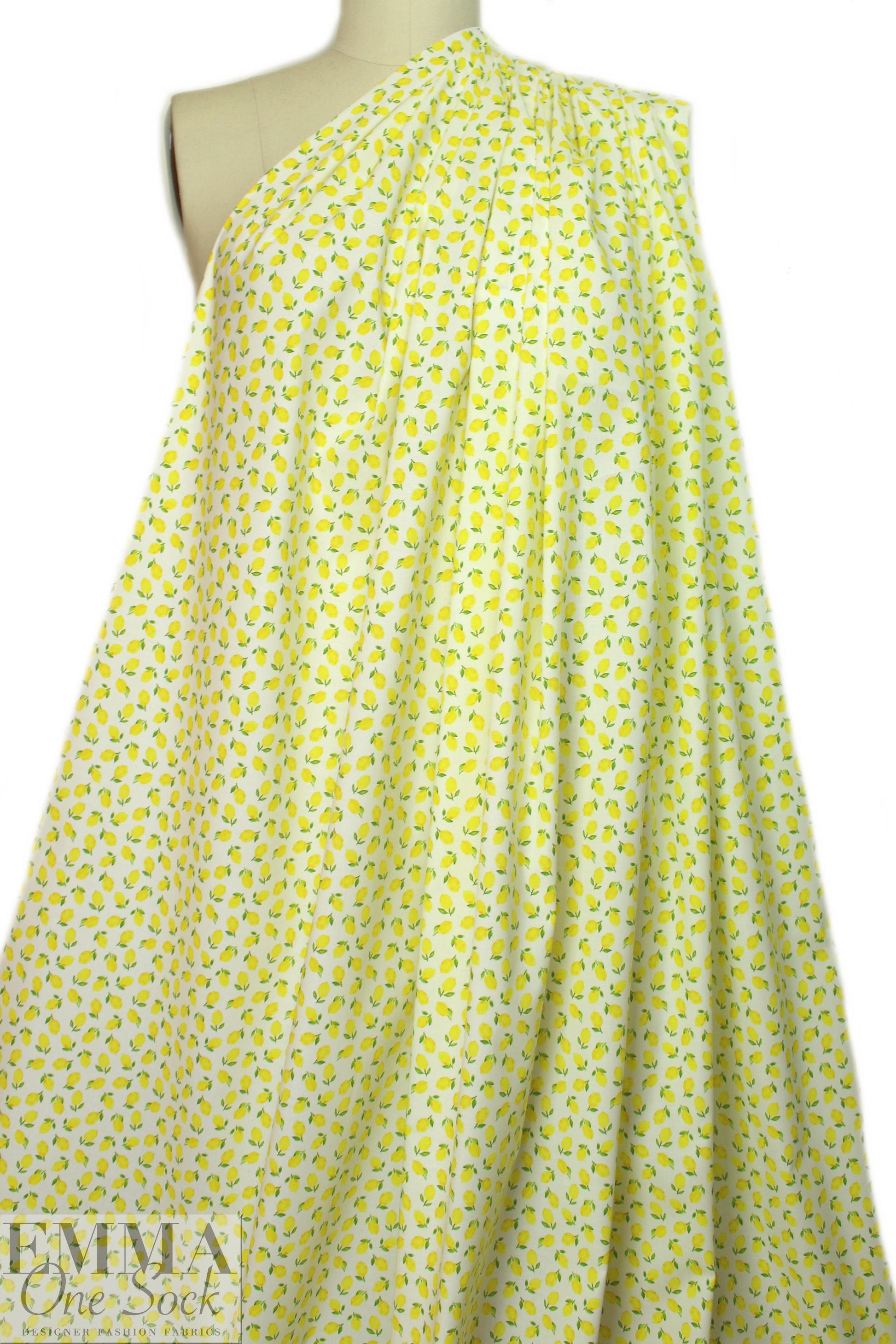 NY designer lemons cotton stretch shirting