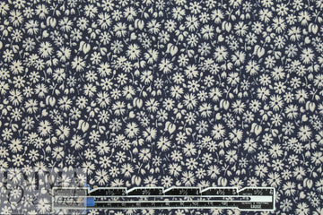 NY designer stone/midnight little floral cotton poplin