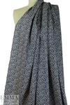 NY designer stone/midnight little floral cotton poplin