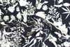 NY designer vertical stretch floral silhouette cotton woven 1.5 yds