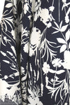 NY designer vertical stretch floral silhouette cotton woven 1.75 yd