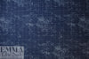 NY designer navy/silver world map cotton shirting