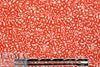 NY designer red/white squiggles cotton stretch poplin 1.375 yds
