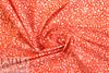 NY designer red/white squiggles cotton stretch poplin