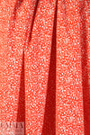 NY designer red/white squiggles cotton stretch poplin 1.125 yds