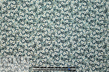 Italian cotton stretch shirting - 'liberty' floral