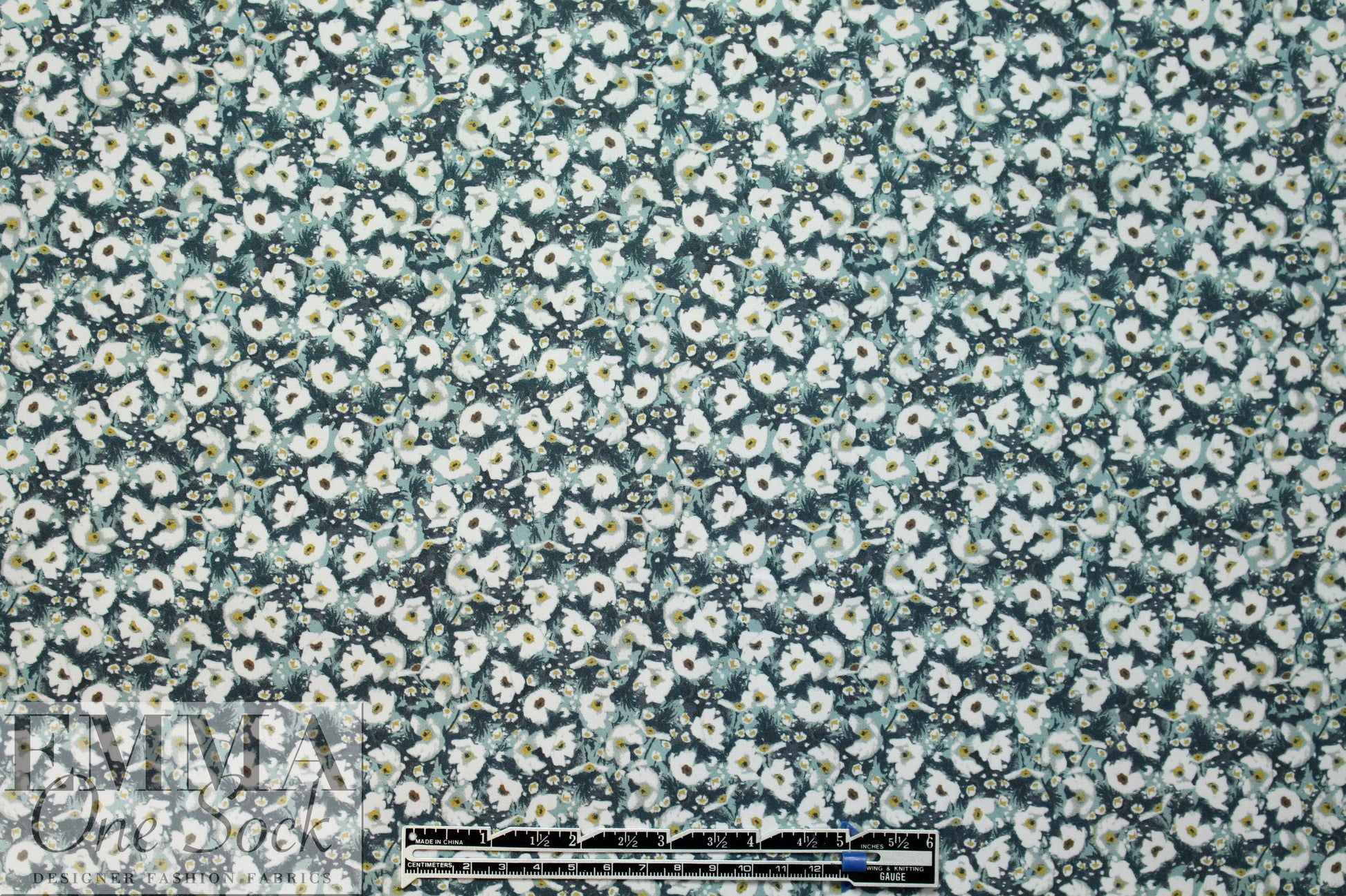 Italian cotton stretch shirting - 'liberty' floral 1.5 yds