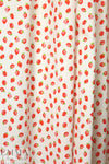 NY designer strawberries cotton stretch shirting