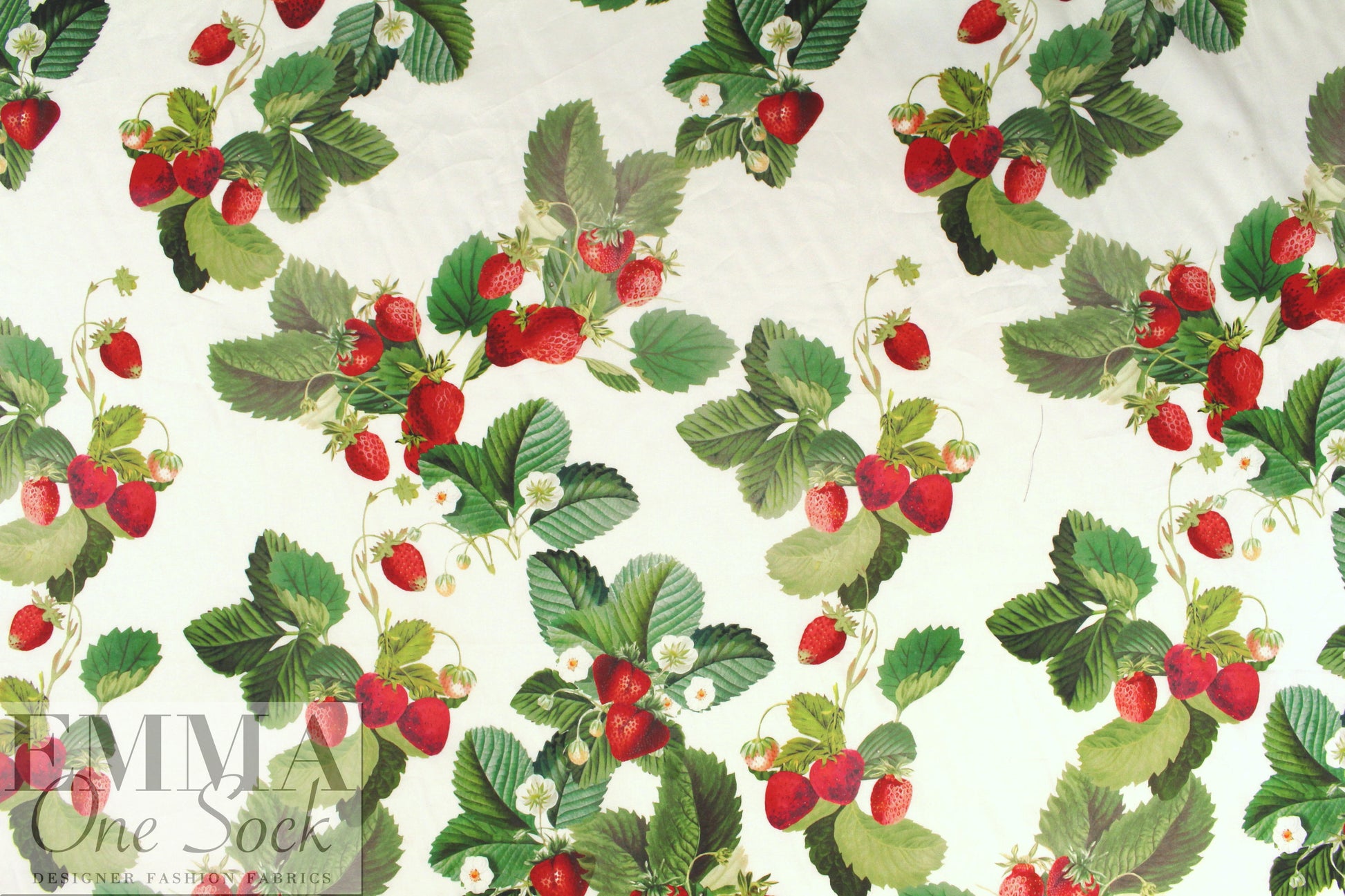 NY designer 'strawberry season' cotton shirting