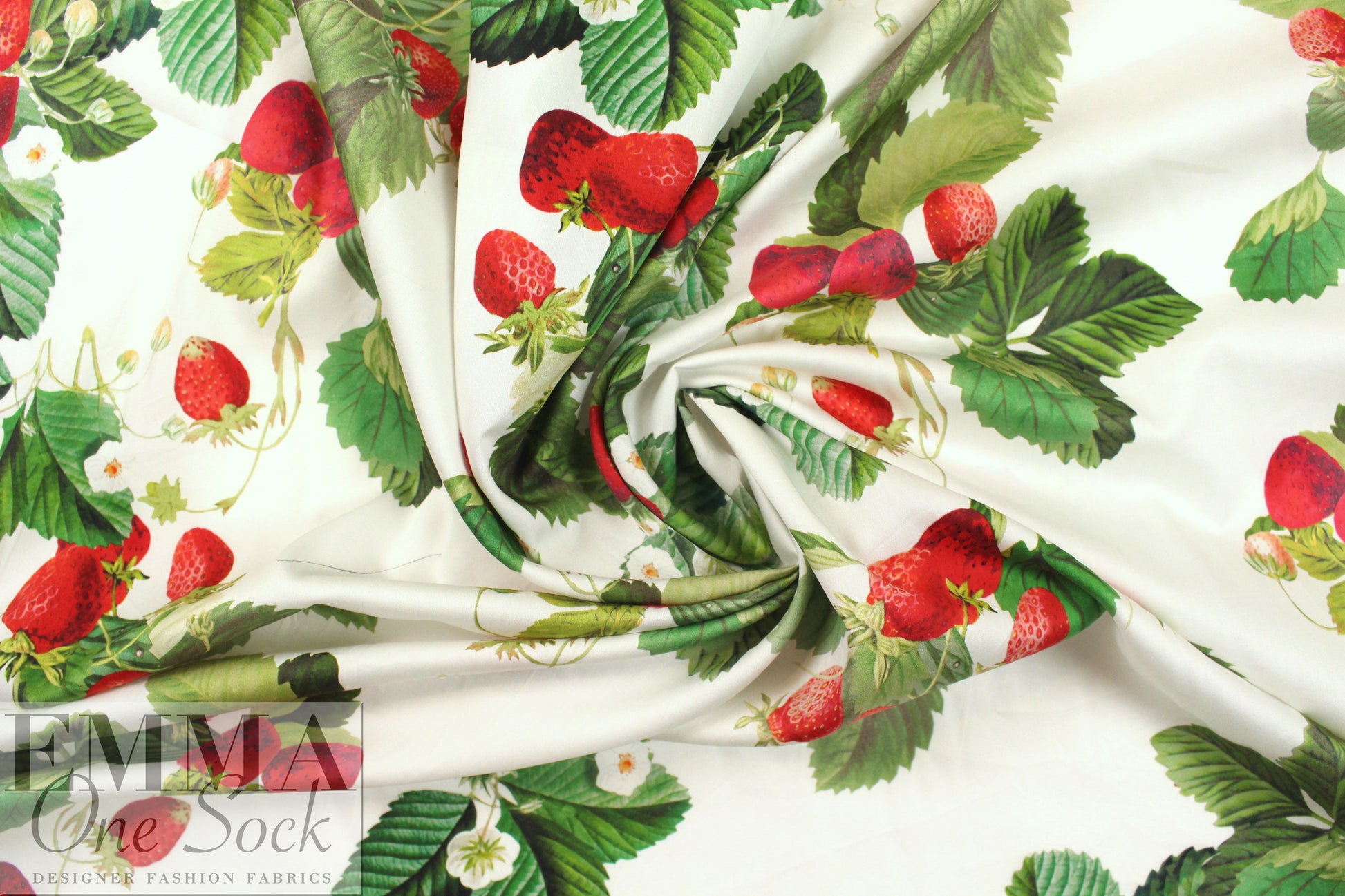 NY designer 'strawberry season' cotton shirting