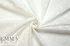 NY designer crosshatch embroidered white cotton woven
