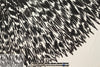 Mi11y black/white scribble shirting 1.6 yds, One Panel
