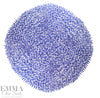 Mi11y cobalt/white scribble cotton/spandex shirting