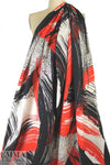 Mi11y red/black abstract cotton/spandex shirting 1.625 yd