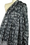 Italian 'chalk mark' abstract cotton twill 1.5 yd