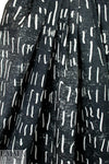 Italian 'chalk mark' abstract cotton twill 1.5 yd