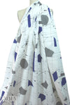 designer edgy geometry special cotton woven