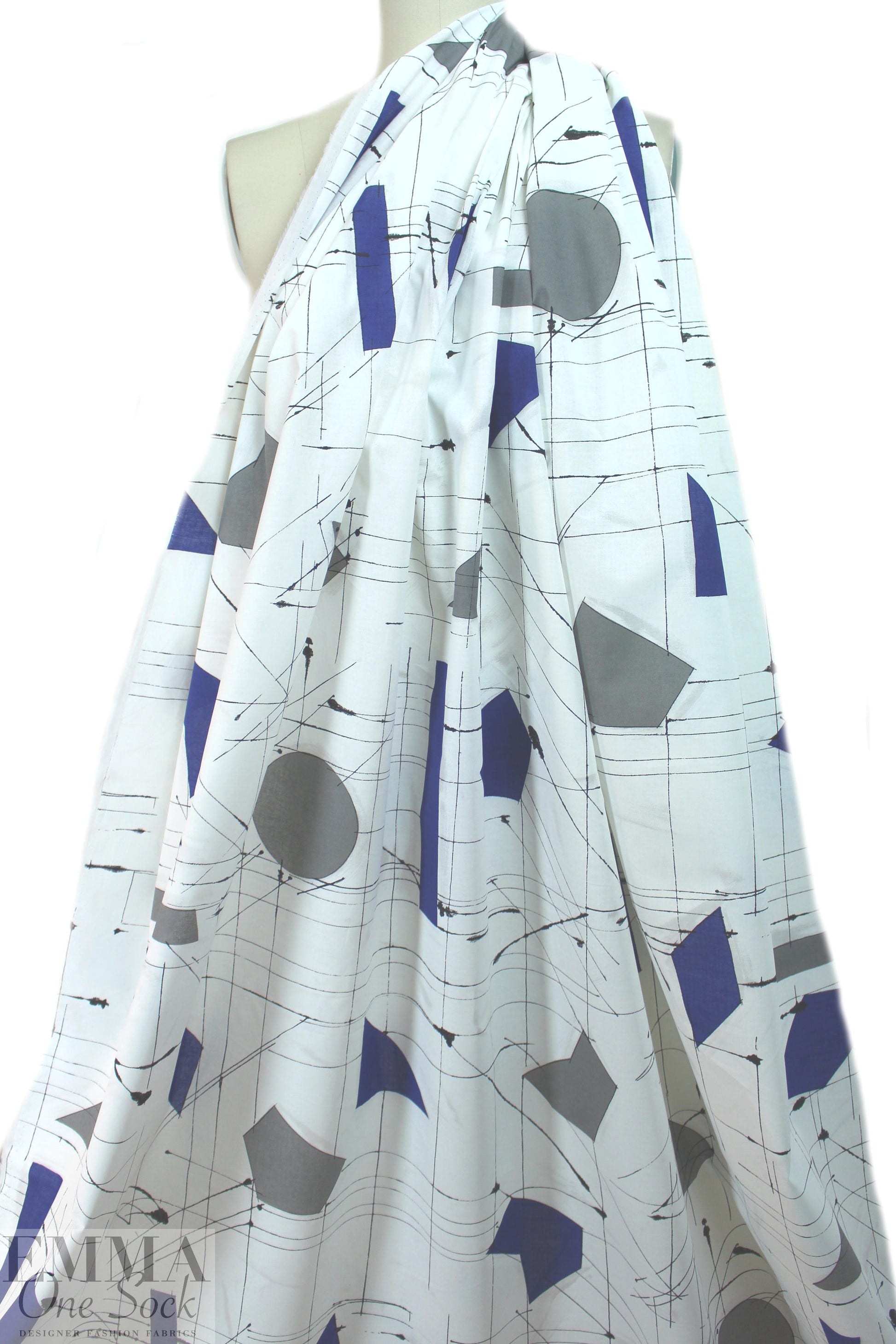 designer edgy geometry special cotton woven 1.5 yd